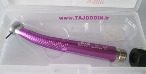 توربین دندان پزشکی رنگی COXO dental handpiece CX207-C-3TP کوکسو رنگ قرمز سرخابی صورتی