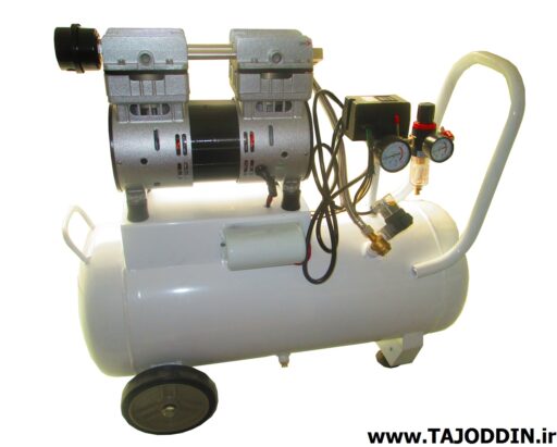 کمپرسور دندانپزشکی Oil free compressor dental sarmayesh 40L 1HP بدون روغن 800 وات سرمایش