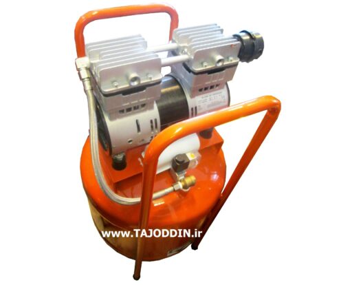 کمپرسور بدون روغن dental Oil free compressor sarmayesh عمودی استاده 40 لیتری 800 وات دو یونیت سرمایش