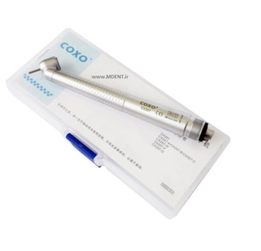 توربین دندانپزشکی DENTAL COXO CX207-D NATURE 45° HIGH SPEED HANDPIECE هد 45 درجه کوکسو سرتوربین