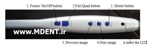 دوربین دندانپزشکی MLG Dental Wired M-868 intraoral camera بهمراه مانیتور 8 اینچ