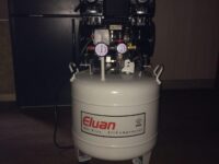 کمپرسور الیوان 40 لیتری eluan oil free compressor dental دو یونیت
