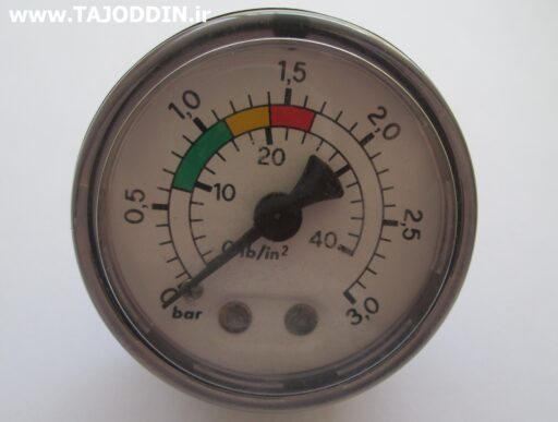 گیج manometer pressure indicator 3bar 5cm فشار سنج اتوکلاو