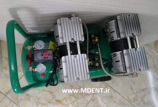 کمپرسور بدون روغن compressor oil free medical dental EDON 1100W 50L اویل فری ادن