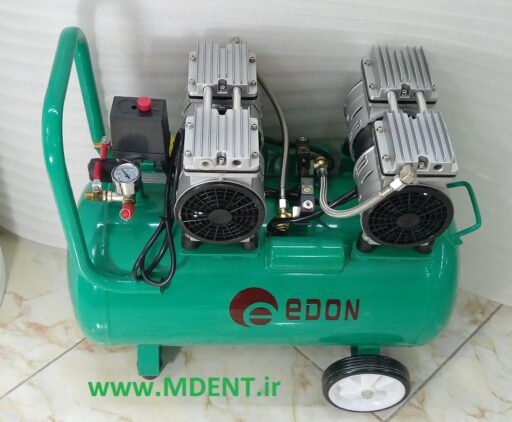 کمپرسور بدون روغن compressor oil free medical dental EDON 1100W 50L اویل فری ادن