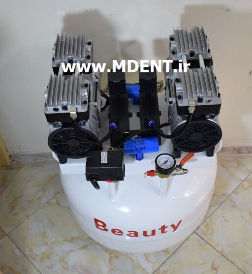 کمپرسور اویل فری بیوتی Medical Oil Free Air Compressor beauty 1600W 60L Dental بدون روغن دندانپزشکی