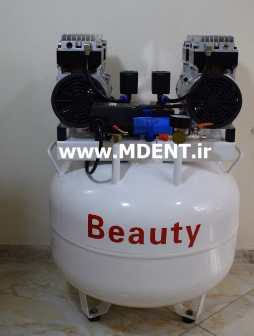 کمپرسور اویل فری بیوتی Medical Oil Free Air Compressor beauty 1600W 60L Dental بدون روغن دندانپزشکی