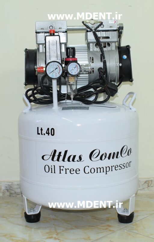 کمپرسور بدون روغن اویل فری دندانپزشکی ATOV40L ATLAS COMCO oil free Air compressor medical اطلس کام کو