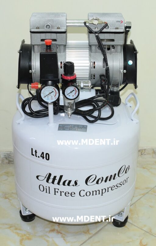 کمپرسور بدون روغن اویل فری دندانپزشکی ATOV40L ATLAS COMCO oil free Air compressor medical اطلس کام کو