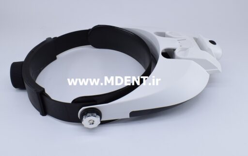 لوپ دندانپزشکی LED Head Mounted Glasses Magnifier with 5 Replaceable Lenses DENTAL ذره بین کلاهی هد لایت