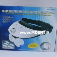 لوپ دندانپزشکی LED Head Mounted Glasses Magnifier with 5 Replaceable Lenses DENTAL ذره بین کلاهی هد لایت