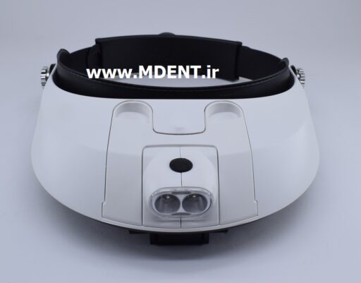 لوپ دندانپزشکی LED Head Mounted Glasses Magnifier with 5 Replaceable Lenses DENTAL ذره بین کلاهی هد لایت