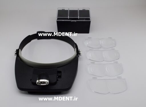 لوپ ذره بینی هدبندی Light Head Magnifying Glass LM-HMG194 LED DENTAL کلاهی دندانپزشکی