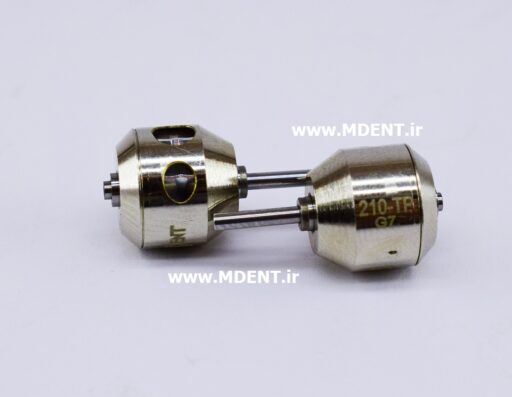 کاتریج توربین دندانپزشکی Push Button Ceramic Bearing Dental Handpiece Cartridge Goldent کپسولی قابدار گلدنت بلبرینگ سرامیکی پوش باتن فشاری