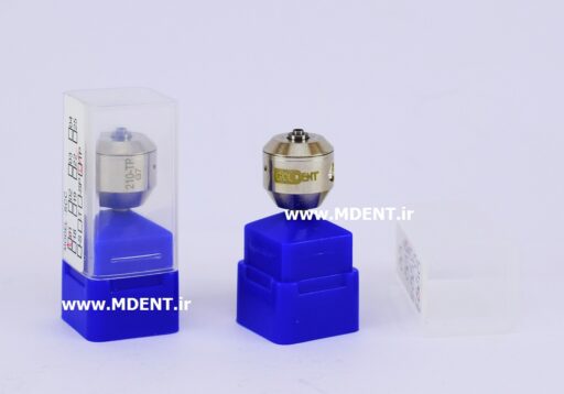 کاتریج توربین دندانپزشکی Push Button Ceramic Bearing Dental Handpiece Cartridge Goldent کپسولی قابدار گلدنت بلبرینگ سرامیکی پوش باتن فشاری