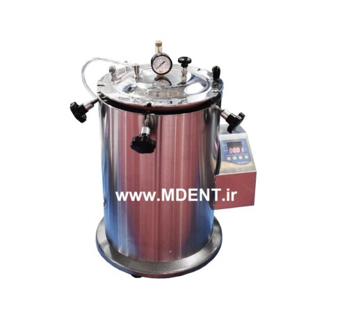 اتوکلاو آزمایشگاهی vertical autoclave kavoosh mega 25L class N lab medical dental کلاس ن درب از بالا کاوش مگا