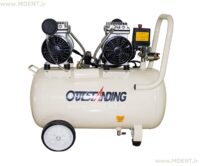 کمپرسور هوا بدون روغن air pump compressor oil free medical dental OUTSTANDING 1100W 60L اویل فری دندانپزشکی