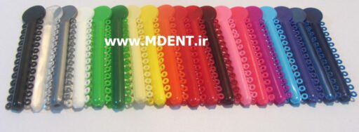 اورینگ ارتودنسی Orthodontic Elastic Ligature O Ring Dental HALAL color دندانپزشکی توسعه صنعت هلال