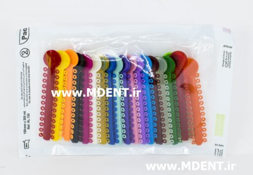 اورینگ ارتودنسی Orthodontic Elastic Ligature O Ring Dental HALAL color دندانپزشکی توسعه صنعت هلال