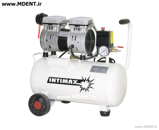 کمپرسور بدون روغن دندانپزشکی air pump compressor oil free medical dental intimax 550W 25L اویل فری