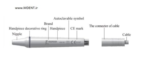 جرمگیر وودپیکر Woodpecker Dental Ultrasonic Piezo Scaler UDS-P کویترون پیزون