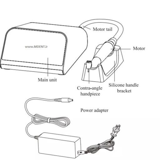 موتور الکتریکی دندانپزشکی وودپیکر woodpecker مدل MT2